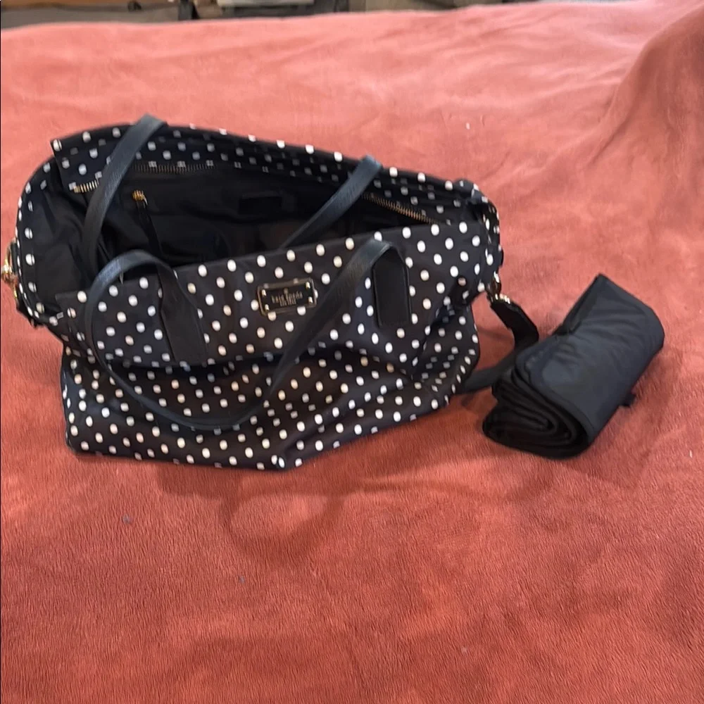 Kate Spade Black and White Diaper Bag